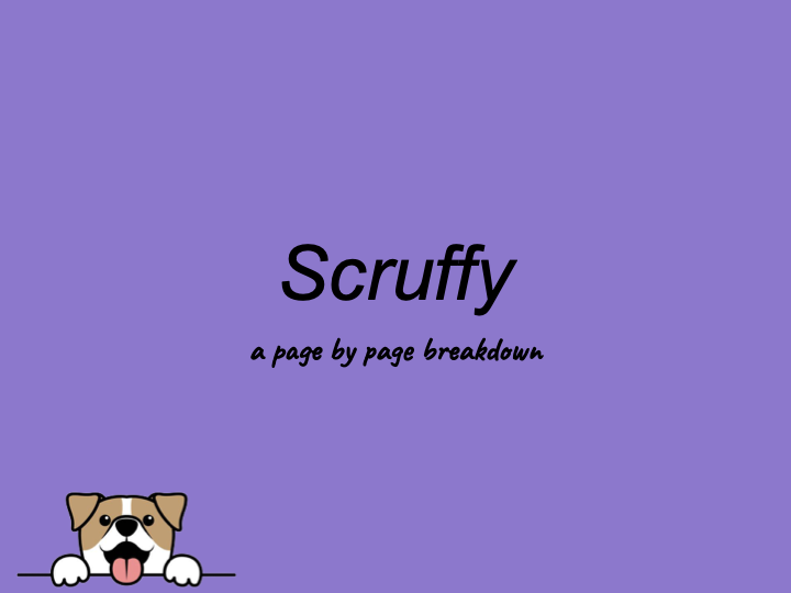 Cover of the Scruffy requirements PDF — a page by page breakdown